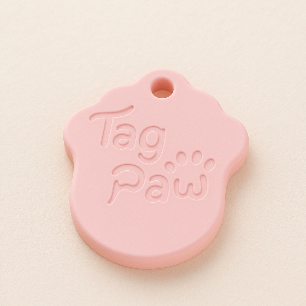 Médaillon Patte Rose