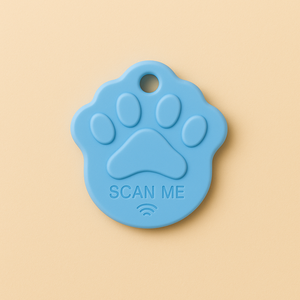 Médaillon patte Bleu